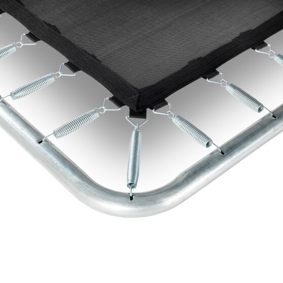 Trampolino elastico interrato EXIT Silhouette 153x214cm con rete di sicurezza - rosa