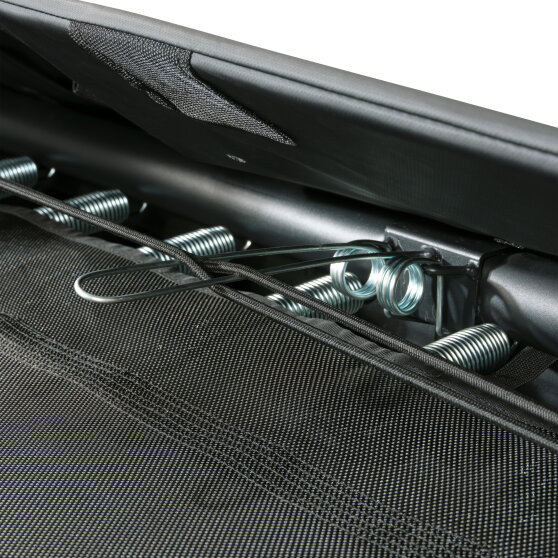 Trampolino elastico sportivo a livello del suolo EXIT InTerra 244x366cm - nero