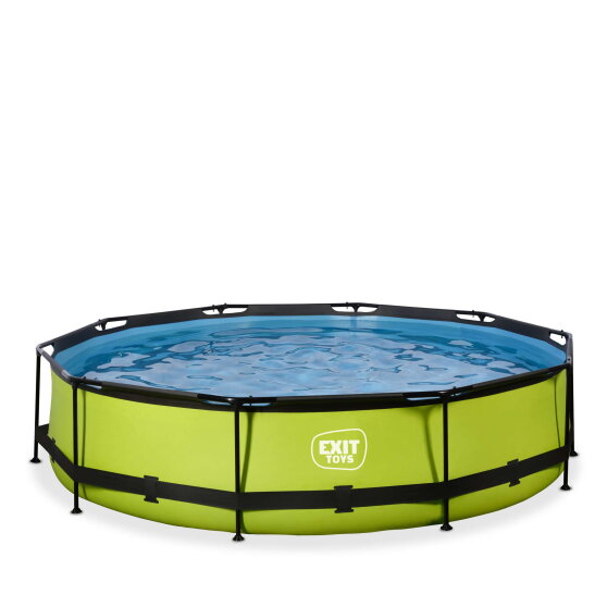 Piscina EXIT Lime ø360x76cm con pompa filtro - verde