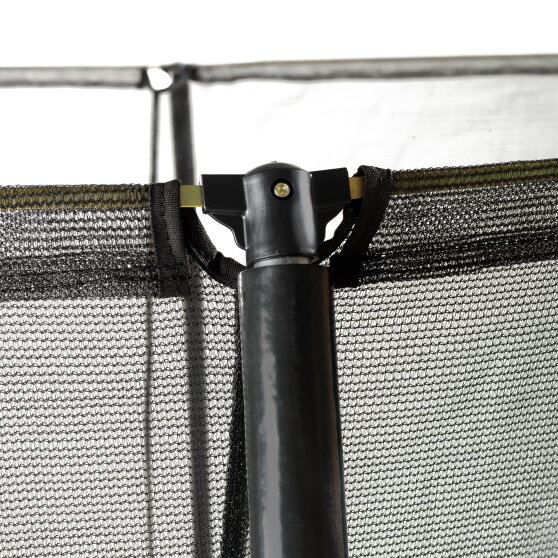 Trampolino elastico interrato EXIT Silhouette ø183cm con rete di sicurezza - nero