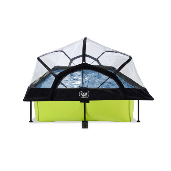 Piscina EXIT Lime 300x200x65cm con pompa filtro e copertura - verde