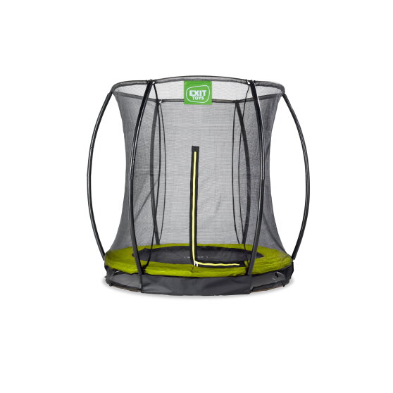 Trampolino elastico interrato EXIT Silhouette ø183cm con rete di sicurezza - verde