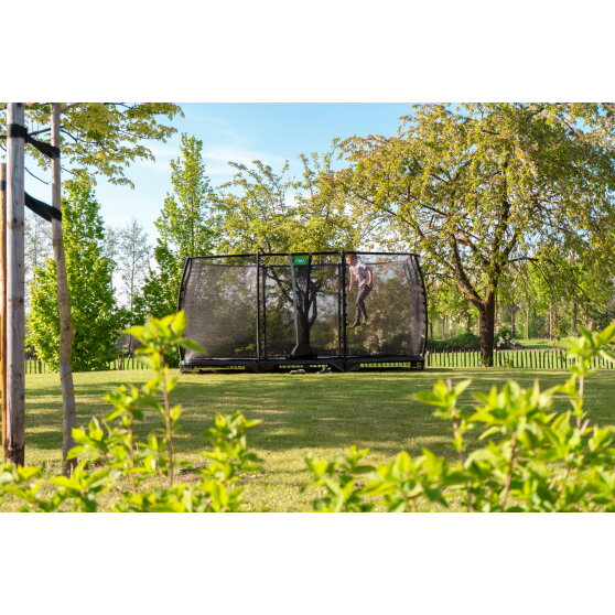 Trampolino elastico interrato EXIT Allure Classic 244x427cm - verde