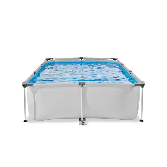 Piscina EXIT Soft Grey 300x200x65cm con pompa filtro - grigia