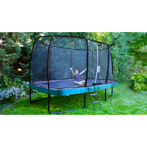 Trampolino elastico EXIT Elegant Premium set completo 214x366cm - verde