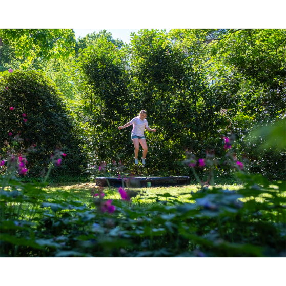 Trampolino elastico interrato sportivo EXIT Silhouette ø244cm - nero