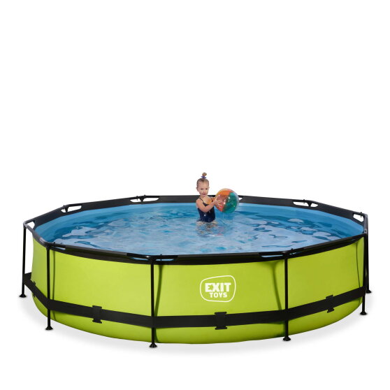 Piscina EXIT Lime &oslash;360x76cm con pompa filtro - verde