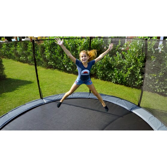 EXIT Elegant ground trampoline ø305cm with Economy safety net - purple
