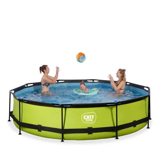 Piscina EXIT Lime &oslash;360x76cm con pompa filtro - verde