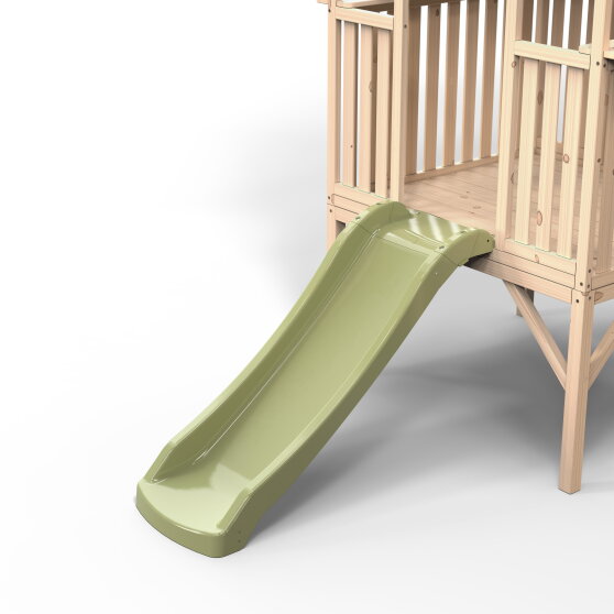 Casetta da gioco in legno per bambini EXIT Panorama 300 con scivolo