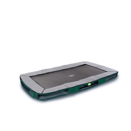 Trampolino elastico interrato sportivo EXIT Elegant Premium 214x366cm - verde