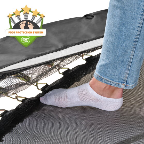 Trampolino elastico interrato EXIT Allure Classic &oslash;366cm - nero