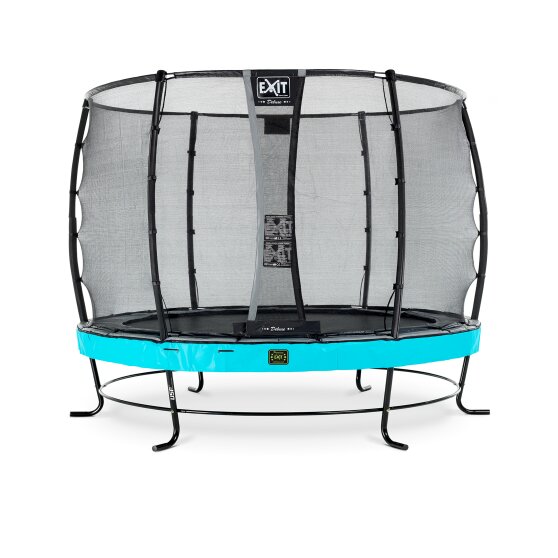 EXIT Elegant Premium trampoline ø305cm with Deluxe safetynet - blue