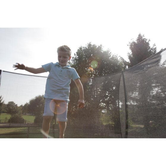 EXIT Silhouette ground trampoline ø305cm with safety net - pink