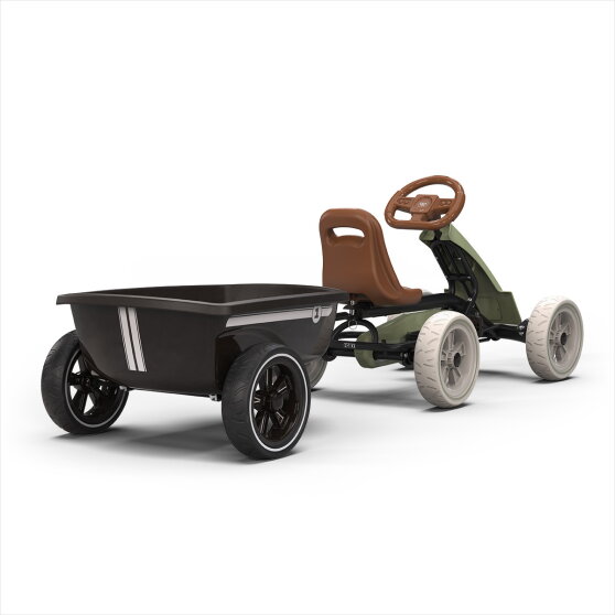 EXIT Foxy go-kart con rimorchio per bambini verde | da 2 anni