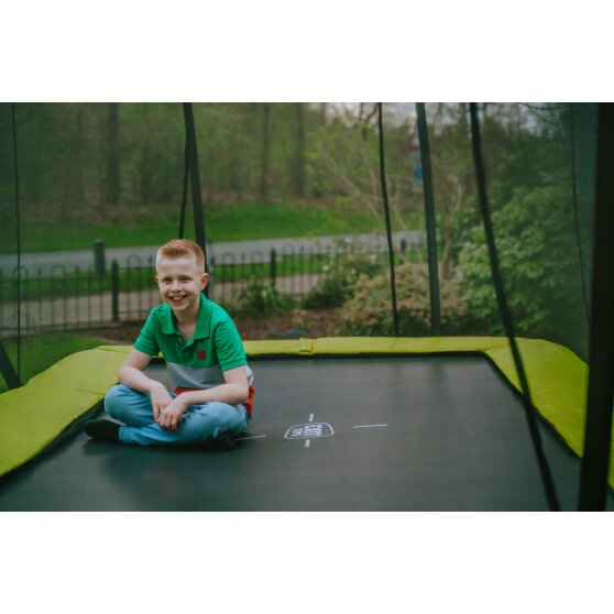 EXIT Silhouette trampoline 244x366cm - green