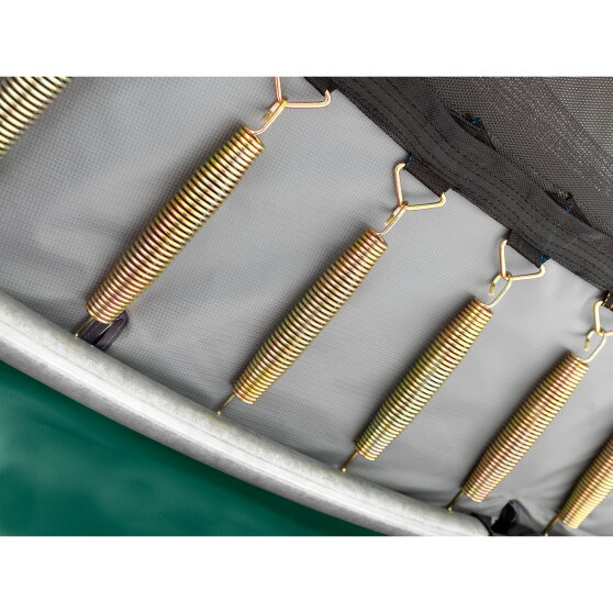 Trampolino elastico interrato sportivo EXIT Elegant Premium 214x366cm - verde