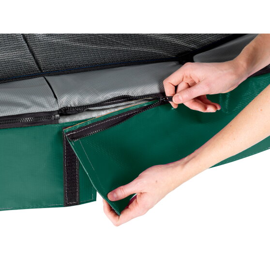 Trampolino elastico EXIT Elegant Premium set completo 214x366cm - verde