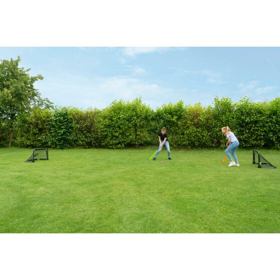 EXIT Pico steel hockey goal 90x60cm (set of 2) - black