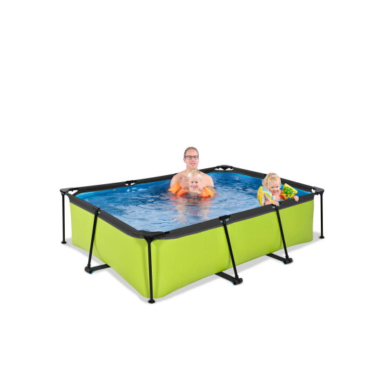 Piscina EXIT Lime 220x150x65cm con pompa filtro - verde
