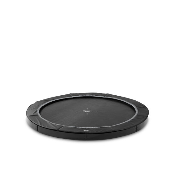 Trampolino elastico sportivo a livello del suolo EXIT InTerra ø244cm - nero