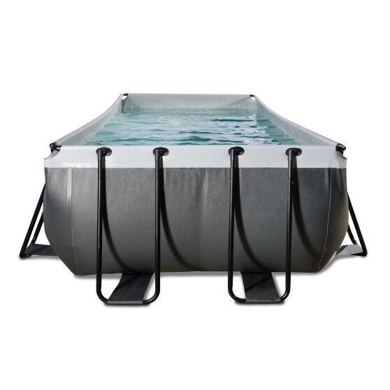 EXIT Black Leather pool 540x250x122cm with sand filter pump - black