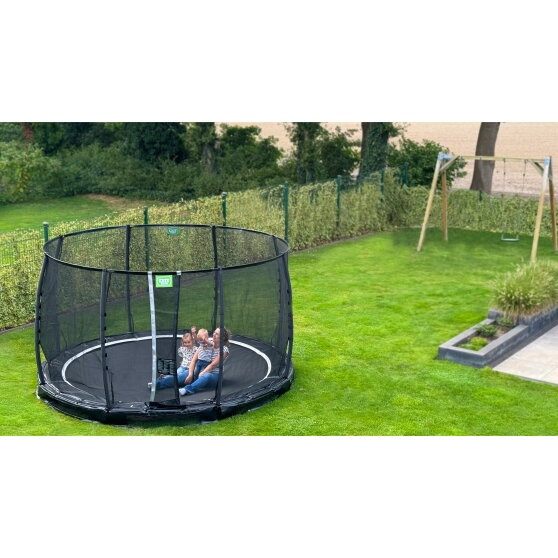 Trampolino elastico interrato EXIT Allure Premium &oslash;305cm - nero