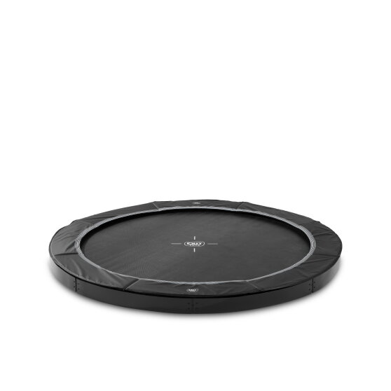 Trampolino elastico sportivo a livello del suolo EXIT InTerra &oslash;244cm - nero