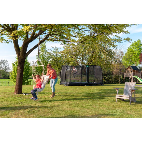 EXIT Allure Classic ground trampoline 244x427cm - green