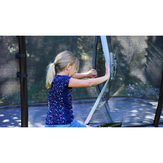 Trampolino elastico EXIT Elegant Premium set completo 244x427cm - nero