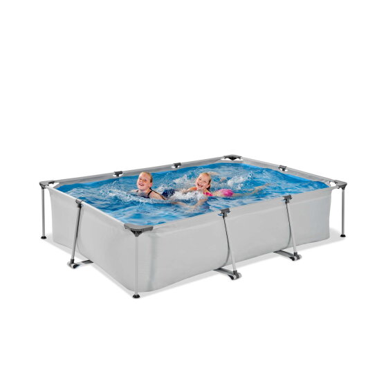 Piscina EXIT Soft Grey 300x200x65cm con pompa filtro - grigia