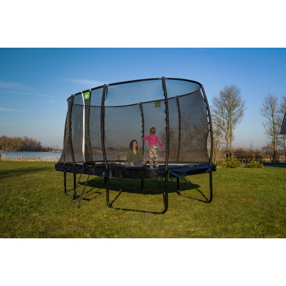 Trampolino elastico EXIT Allure Classic 244x427cm - nero
