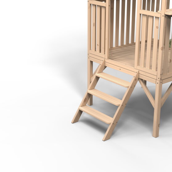 Casetta da gioco in legno per bambini EXIT Panorama 300 con scivolo
