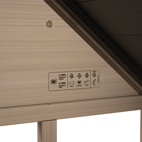 Casetta da gioco in legno per bambini EXIT Panorama 300