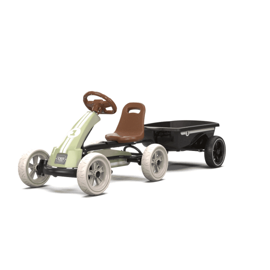 EXIT Foxy go-kart con rimorchio per bambini verde | da 2 anni