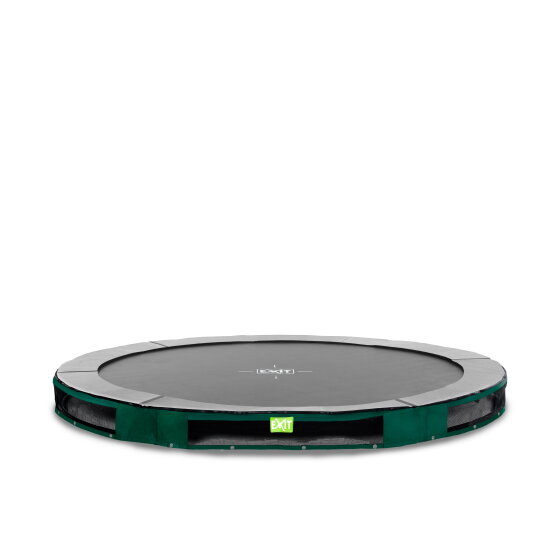 Trampolino elastico interrato sportivo EXIT Elegant ø305cm - verde