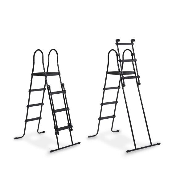 Piscina EXIT Stone ø360x122cm con pompa filtro a sabbia - grigia