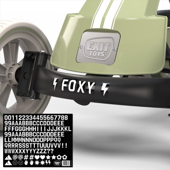 EXIT Foxy go-kart con rimorchio per bambini verde | da 2 anni