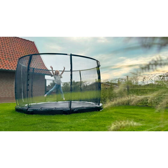 Trampolino elastico interrato EXIT Allure Premium ø366cm - verde