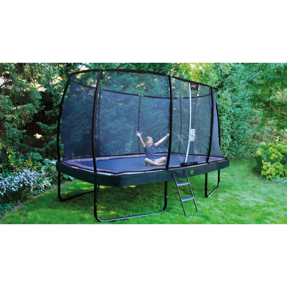 Trampolino elastico EXIT Elegant Premium set completo 244x427cm - nero