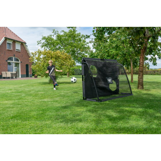 Porta da calcio in acciaio EXIT Maestro 180x120cm - nera