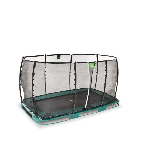 Trampolino elastico interrato EXIT Allure Premium 214x366cm - verde