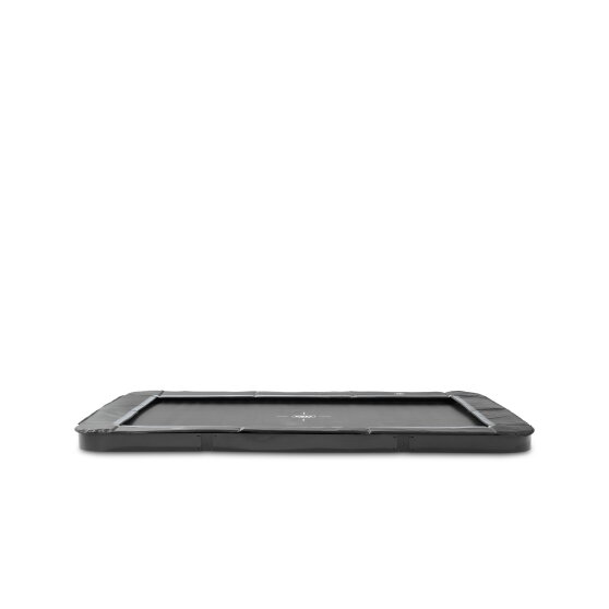 Trampolino elastico sportivo a livello del suolo EXIT InTerra 214x305cm - nero