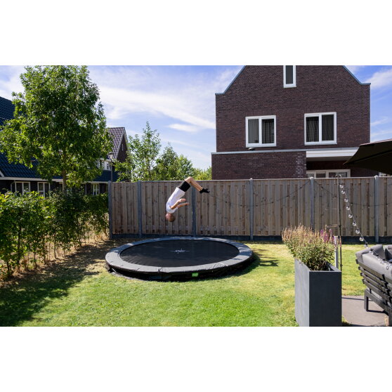 Trampolino elastico interrato sportivo EXIT Elegant ø305cm - nero