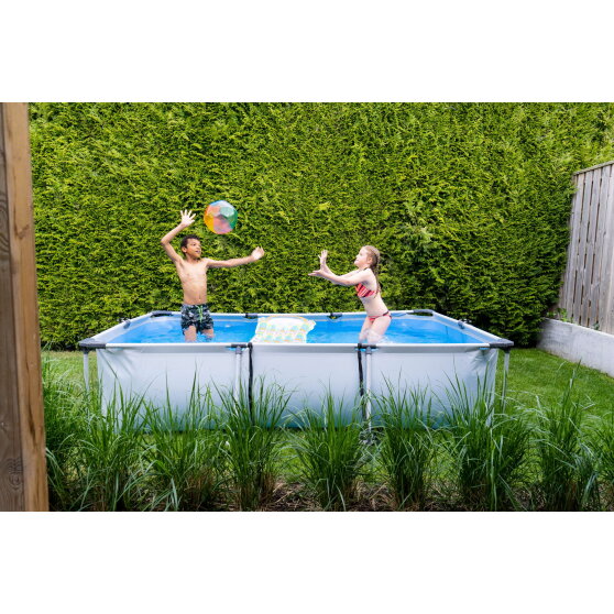 Piscina EXIT Soft Grey 300x200x65cm con pompa filtro - grigia