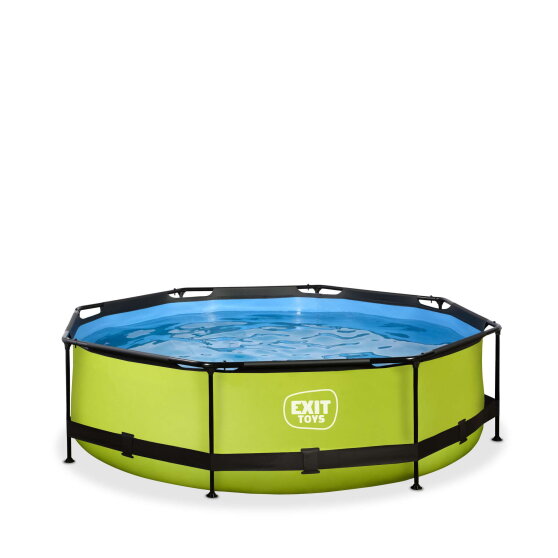 Piscina EXIT Lime &oslash;300x76cm con pompa filtro - verde