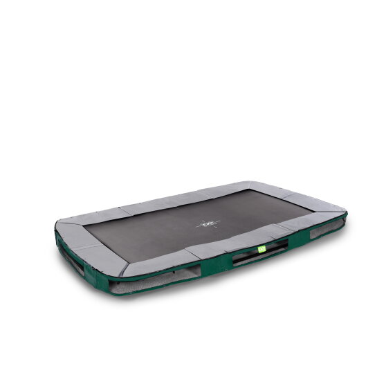 Trampolino elastico interrato sportivo EXIT Elegant Premium 244x427cm - verde