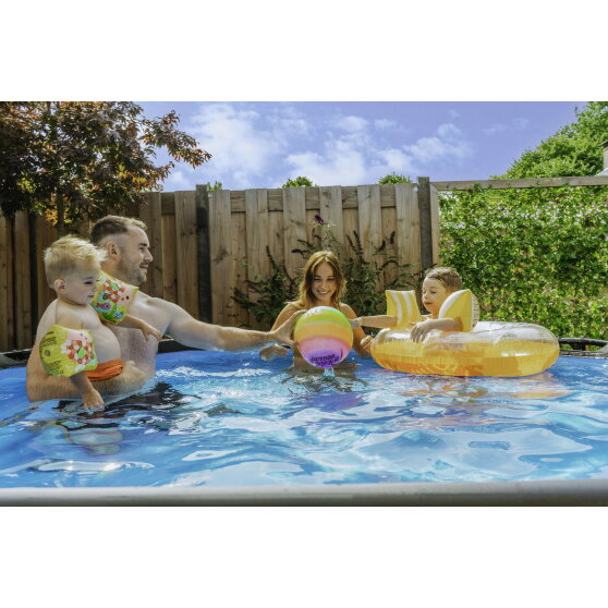 Piscina EXIT Wood &oslash;300x76cm con pompa filtro - marrone