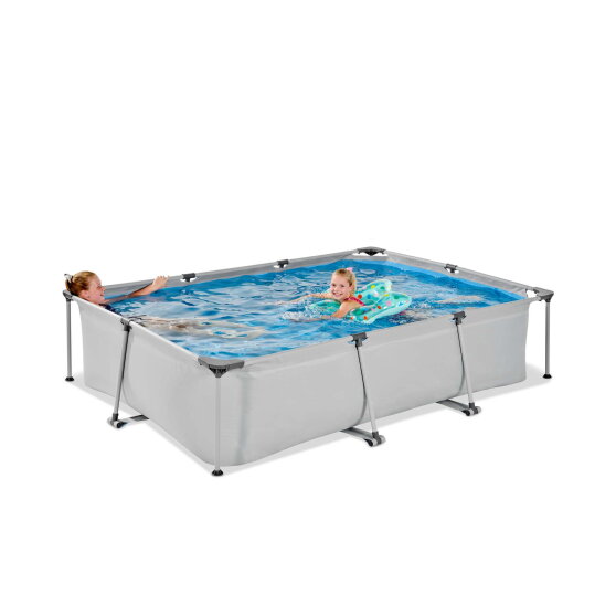 Piscina EXIT Soft Grey 300x200x65cm con pompa filtro - grigia