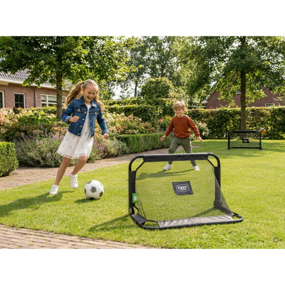 Porta da calcio in acciaio EXIT Pico 90x60cm (set da 2) - nero